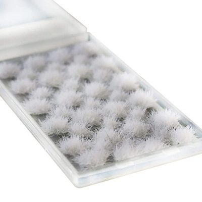 Almencla 39 Tufts,Grass Tufts Landscape Modelling Flower Cluster Grass Tufts for DIY Miniature Wargame Railway Scenery Model, White