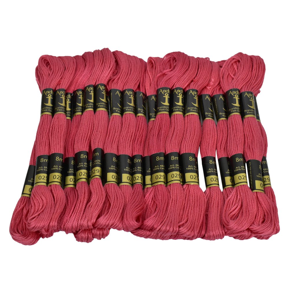 Anchor Thread Stranded Cotton Skiens Stitched Embroidery Crafting Floss,25 Pcs