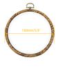 5.9 Inch Rubber Embroidery Hoops 4Pcs Cross Stitch Hoops Imitated Wooden Display Frame view 2