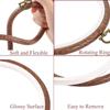 5.9 Inch Rubber Embroidery Hoops 4Pcs Cross Stitch Hoops Imitated Wooden Display Frame view 3