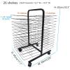 Drying Rack, Back-to-Back Double-Sided Mobile Art Drying Rack with Wire Shelves for Works of Art, Black Powder Coated FinishIdeal for Schools and Art Clubs (Size : 26-Layer) view 2
