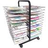 Drying Rack, Back-to-Back Double-Sided Mobile Art Drying Rack with Wire Shelves for Works of Art, Black Powder Coated FinishIdeal for Schools and Art Clubs (Size : 26-Layer) view 4