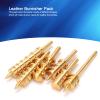 6Pcs Leather Burnisher Bits, Premium Brass Leather Slicker Burnishing Tool, Edge Trimming Burnisher Creaser Head for Leather DIY & Edge Beautify (2/3/4/5/6 Arc Grooves) view 3