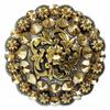 BS9188 Coloma Antique Gold Berry Rhinestone Crystal Concho (BS9188-1-ASAG, Metallic Sunshine-1") view 1