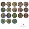 BS9188 Coloma Antique Gold Berry Rhinestone Crystal Concho (BS9188-1-ASAG, Metallic Sunshine-1") view 3