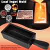 100 oz Troy Ounce Gold Bar Loaf Cast Iron Ingot Mold Perfect for Custom Smelting Pouring Melting Casting Refining Gold Silver Copper Aluminum Brass Precious Metals view 2