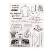 Arbuya Sports Baseball Skating Racing Car Champion Archery Rubber Stamps Clear Stamps for Card Making Decoration and DIY Scrapbooking Rubber Stamps for Crafts view 1