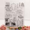 Arbuya Sports Baseball Skating Racing Car Champion Archery Rubber Stamps Clear Stamps for Card Making Decoration and DIY Scrapbooking Rubber Stamps for Crafts view 3