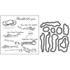 Cute Animals Clear Stamps and Dies Set for DIY Card Making, Clear Rubber Stamps and Dies for Card Sets for Crafting, DIY Scrapbooking Card Making Tools view 1