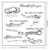Cute Animals Clear Stamps and Dies Set for DIY Card Making, Clear Rubber Stamps and Dies for Card Sets for Crafting, DIY Scrapbooking Card Making Tools view 2