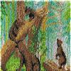 Forest Bears Rug Latch Hooking Kit 64x48cm Blank Canvas view 1