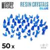 Green Stuff World GSWD-2528 Clear Resin Crystals, Blue, Medium Size, 50 Pieces, Diorama Material view 2
