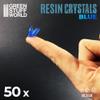 Green Stuff World GSWD-2528 Clear Resin Crystals, Blue, Medium Size, 50 Pieces, Diorama Material view 4