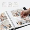 Vienrose Photo Album Self Adhesive 4x6 5x7 3x5 8x10 Scrapbook Album DIY Scrap Book with Metallic Pen 120 Pages Grey view 4