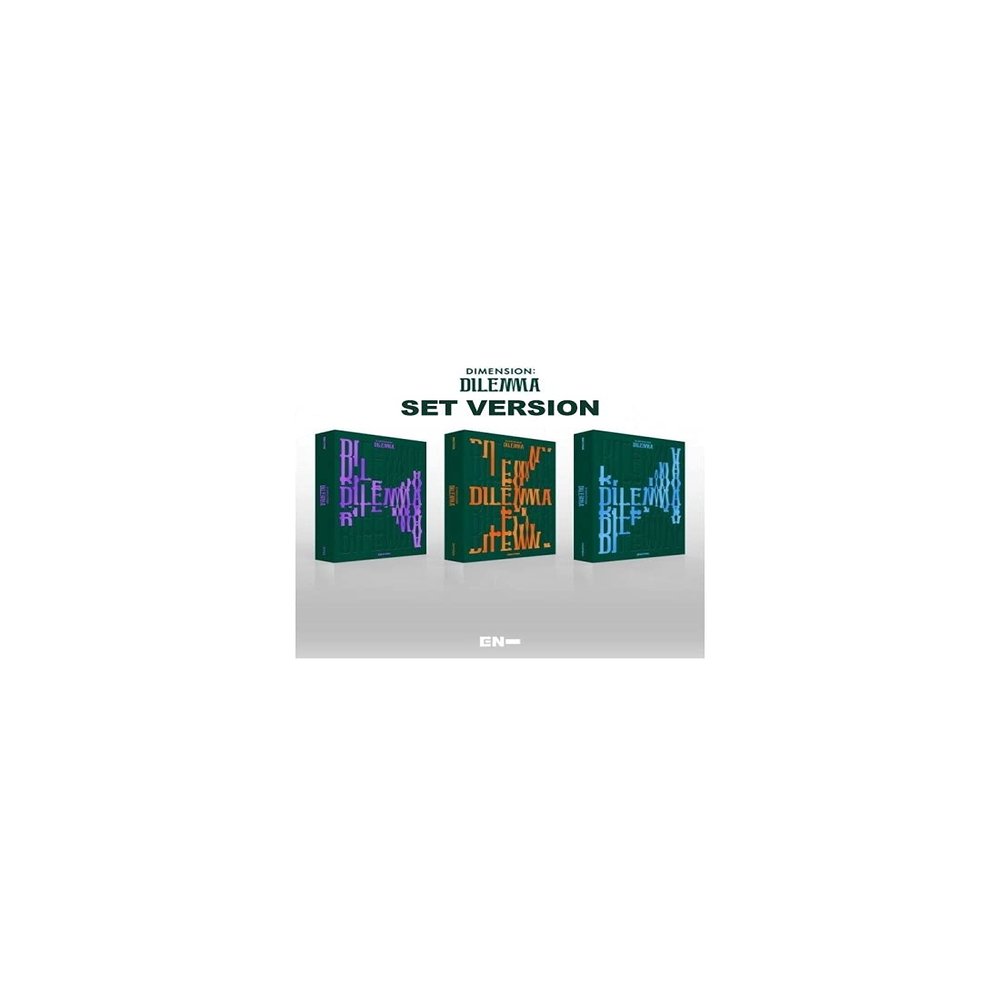 ENHYPEN Dimension : Dilemma 1st Album Random Ver CD+1p Poster+1p Folding Poster On Pack+PhotoBook+Lyric Book+1p PhotoCard+1p Hologram PhotoCard+1p Sticker+Message PhotoCard Set+Tracking Kpop Sealed