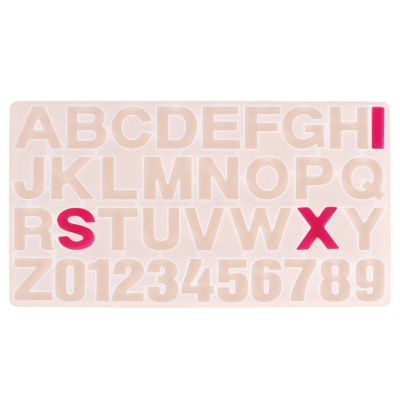 Boutigem Letter Number Silicone Mold 1pc A-Z Alphabet Epoxy Resin Mould for DIY Pendants Bracelets Necklaces Earrings Keychains Crafts Soap Making