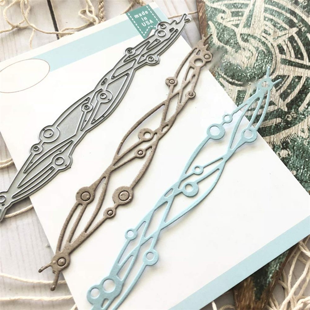 Wave Strip Metal Die Cuts, Cutting Dies for Card Making Clearance, Embossing Dies for Scrapbooking, DIY Album Paper Cards Decoration