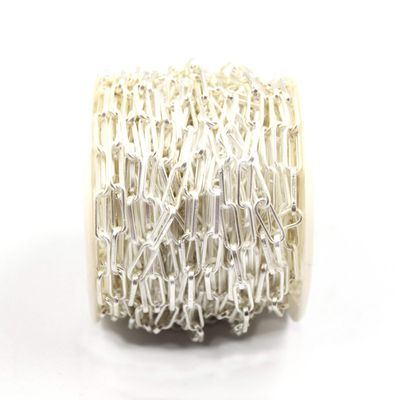Paper Clip Chain | 4mm x 10mm Paper Clip Link Chain | Gold, Gunmetal, Silver, Matte Gold, Matte Silver Available | Sold by the Foot