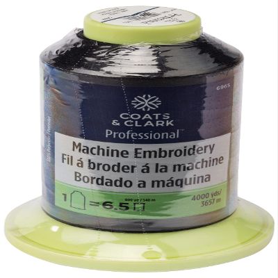 Coats & Clark Professional Machine Embroidery Thread, Black