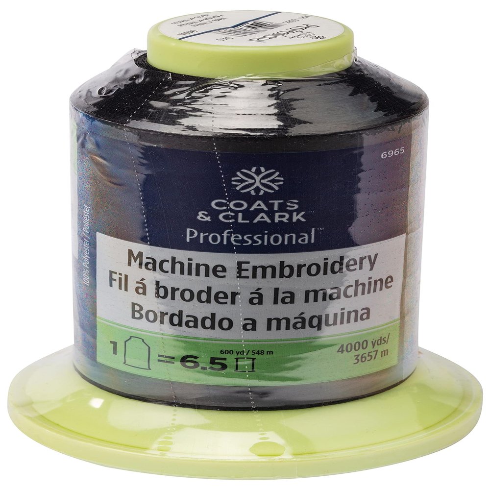 Coats & Clark Professional Machine Embroidery Thread, Black