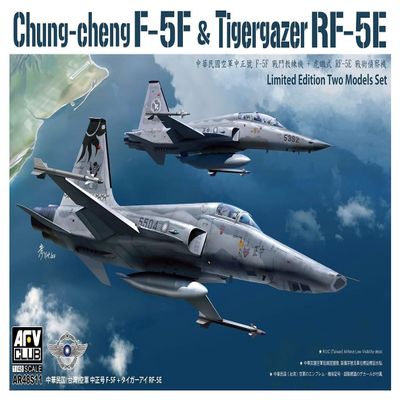AFV Club AR48S11 1/48 Taiwan Air Force F-5F Midweight Fighter Plane RF-5E Tiger Eye Reconnaissance Device Set of 2 Plamodel