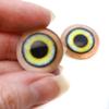 Light Green House Servant Elf Eyes 6mm to 40mm Jewelry Making Art Dolls Magic Taxidermy Sculptures Polymer Clay Eyeball Flatback Domed (16mm) view 3