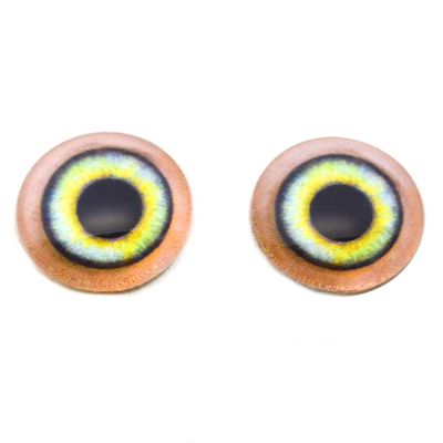 Light Green House Servant Elf Eyes 6mm to 40mm Jewelry Making Art Dolls Magic Taxidermy Sculptures Polymer Clay Eyeball Flatback Domed (8mm)