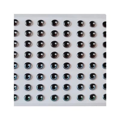 Adhesive Resin Eyes for Clays Multicolor STY R029 PP 64Pairs