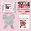 DL-YTG Latch Hook Kits Rug Bow Crochet Yarn Cushion Colour Pre-Printed Canvas Cover Rug Needlework DIY Hook and Latch Kit Home Decoration 52x38cm/20 X15inch view 2