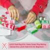 DL-YTG Latch Hook Kits Rug Bow Crochet Yarn Cushion Colour Pre-Printed Canvas Cover Rug Needlework DIY Hook and Latch Kit Home Decoration 52x38cm/20 X15inch view 4