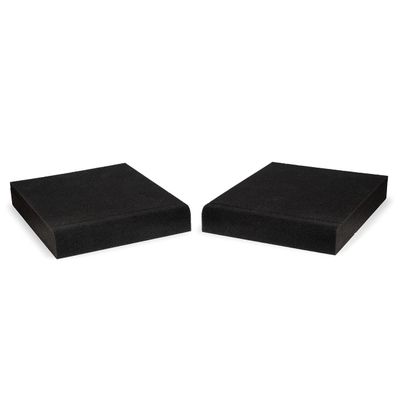 Fluance High Density Acoustic Foam Isolation Pads for Bookshelf Speakers and Studio Monitors, 8.5" x 6.35", Improved Sound, Vibration Damping, Multiple Listening Angles - Pair (SP03)