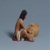 Team Miniatures Conquest of the Americas CLB6010 Arawak Woman Making Pottery 1:30 Scale Pewter view 3