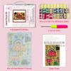 DL-YTG Latch Hook Kits Rug Coffee Crochet Yarn Cushion Colour Pre-Printed Canvas Cover Rug Needlework DIY Hook and Latch Kit Christmas Home Decoration 52x38cm/20 X15inch view 2