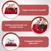 Miniature Drum Set Model, Desktop Finger Drum Set Miniature Musical Instrument Set Figurine for Home Office Desk Decoration, Display with Storage Box (5.4 Inch) view 3