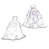 Heart Wedding Dress Metal Die Cuts, Cutting Dies for Card Making Clearance, Embossing Dies for Scrapbooking, DIY Album Paper Cards Decoration view 1