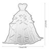 Heart Wedding Dress Metal Die Cuts, Cutting Dies for Card Making Clearance, Embossing Dies for Scrapbooking, DIY Album Paper Cards Decoration view 2