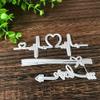 Cartoon ECG Love Arrow Metal Die Cuts, Cutting Dies for Card Making Clearance, Embossing Dies for Scrapbooking, DIY Album Paper Cards Decoration view 3