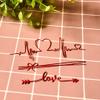 Cartoon ECG Love Arrow Metal Die Cuts, Cutting Dies for Card Making Clearance, Embossing Dies for Scrapbooking, DIY Album Paper Cards Decoration view 4
