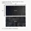 12'' x 24'' Genuine Full Grain Cowhide Leather Sheet Soft Leather for Upholstery Repair, Handbags, Wallets, Sewing, Crafts, & DIY Projects 1.1-1.3mm (3oz) Pre-Cut (Black, 5 Pieces) view 3