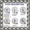 DL-YTG DIY Latch Hook Kits Wood GrainThrow Carpet Embroidery Cover Rug Pattern Color Printed Canvas 44X30in, Crochet Needlework Crafts for Adults view 3