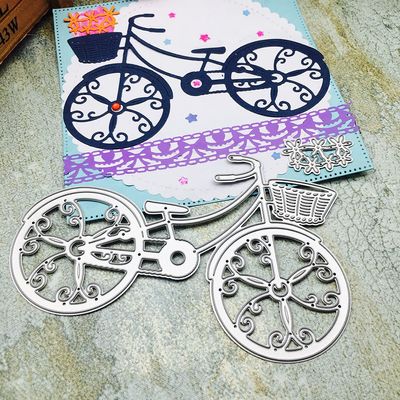 Bicycle Embossing Metal Die Cuts, Cutting Dies for Card Making Clearance, Embossing Dies for Scrapbooking, DIY Album Paper Cards Decoration