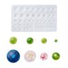 Boutigem 2pcs Cabochon Gem Resin Silicone Mold Round Cameo Dome Epoxy Resin Mould for DIY Jewelry Pendant Bracelet Necklace Earring Art Craft Making view 1
