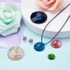 Boutigem 2pcs Cabochon Gem Resin Silicone Mold Round Cameo Dome Epoxy Resin Mould for DIY Jewelry Pendant Bracelet Necklace Earring Art Craft Making view 4