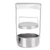 Zerodis Brush Washer, Painting Brush Cleaner Uncovered Stainless Steel Oil Painting Pen Straight Washing Holder Portable Leak Proof Stable Screen Removable Wash for view 4