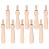 Wakauto 10Pcs Poking Felting Needle Pen Wooden Punch Handles,Cross Stitch Felting Needle Handles Wool Felting Supplies Embroidery Needle Handles Replacement view 1