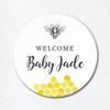 Bee baby favor stickers, Welcome Labels, Honey jar favor stickers or seed packet labels, Honey Bee Themed Baby Shower or Bridal Shower view 3