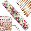 YOLUFER 22 Slot Canvas Art Paint Brush Holder Canvas brush pouch Watercolor Paintbrushes Roll-Up Case Bag for Artist Watercolor Oil Paint Brush view 1