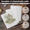 LEATHER VILLAGE Watercolor Paper - 6 X 4 inches, 50 Sheets - Mixed Media Watercolor Paper - 150 GSM Thick Deckle Edge Virgin Cotton Handmade Paper - White view 4