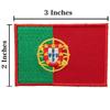 A-ONE 2 PCS Pack- Praa do Comrcio Shield Embroidery+Portugal Flag Applique, Lisbon Square Patch, Country Patch, DIY Embroidery, Sew-on/Iron-on Badge for Jeans Jackets Clothes Backpack NO.351C view 4