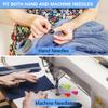 Lechchy Needle Threader for Hand Sewing & Sewing Machine - 10 Simple Needle Threaders for Embroidery Floss + 2 Seam Rippers + 2 Drawstring Threaders + 5 Needles view 2